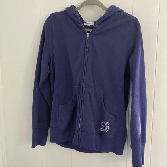 Peloton Ultimate Fleece Zip Hoodie Purple Size Large - Picture 3 of 7